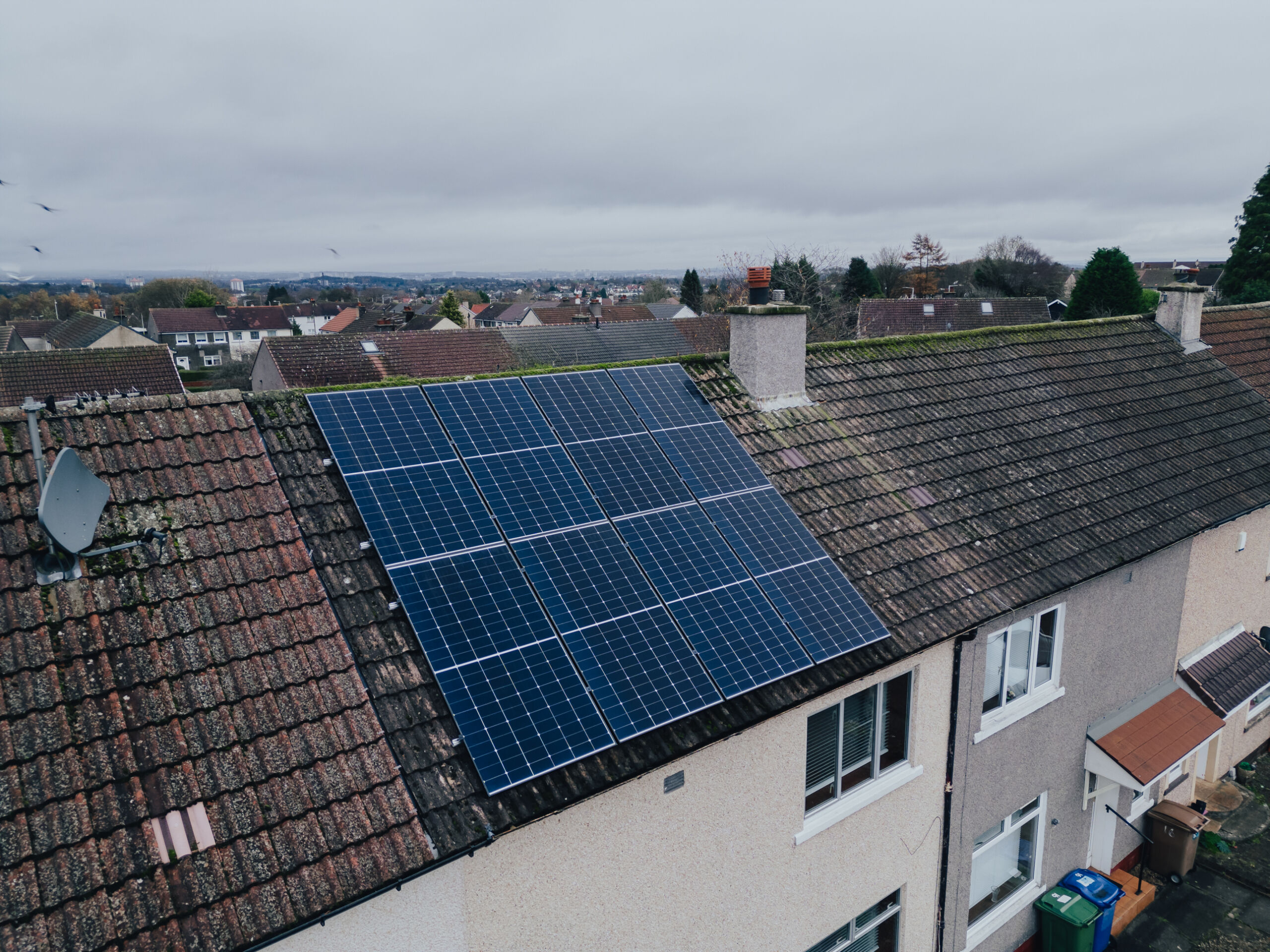 mcs-accredited solar panels on roof