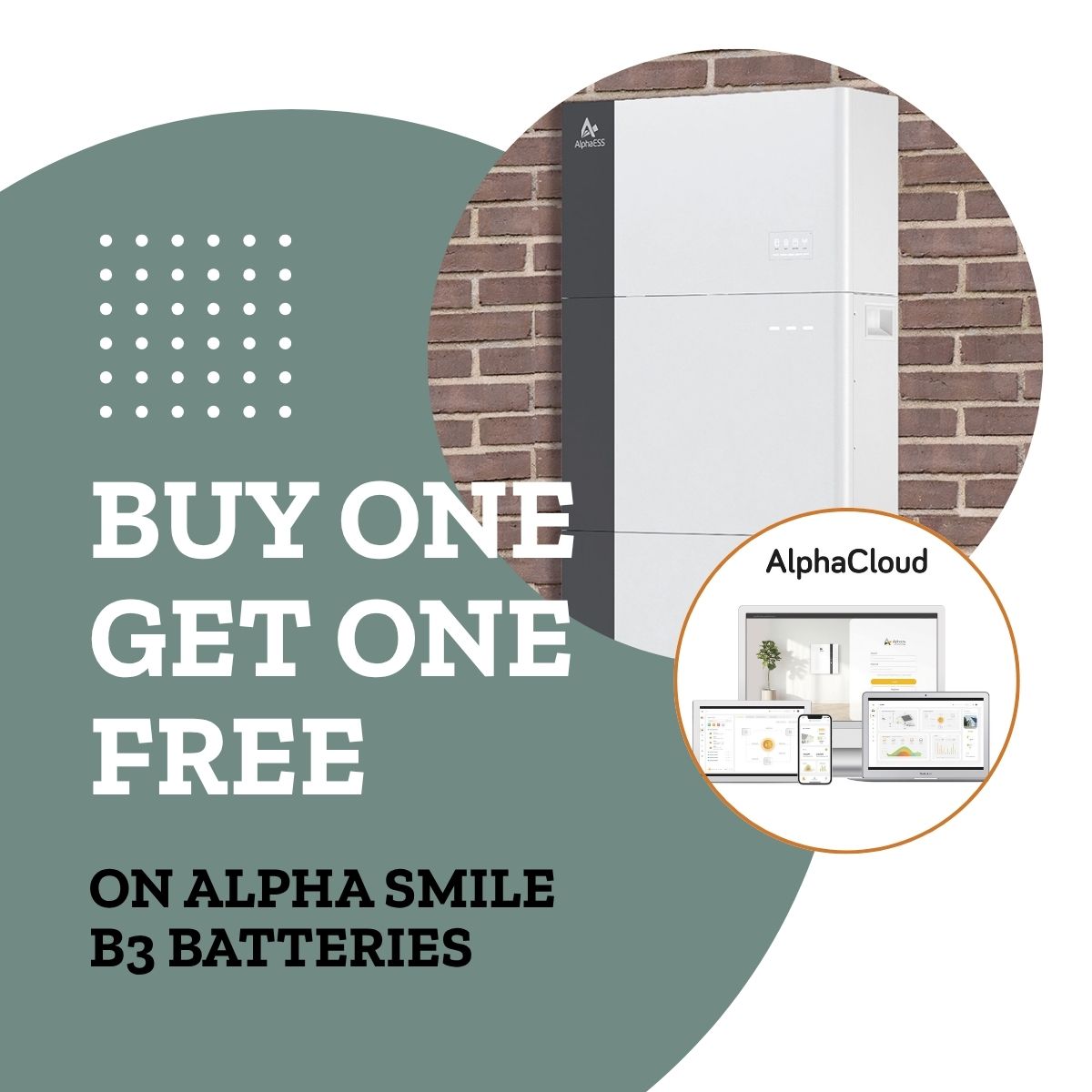buy 1 get one free on Alpha Smile B3 Batteries