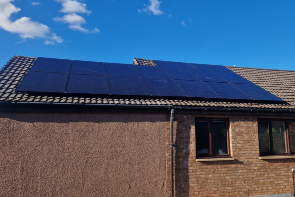 Solar Panel on Roof in Scotland